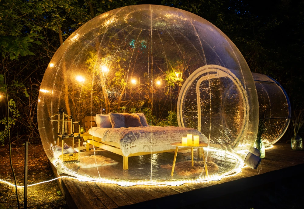 outdoor clear bubble tent