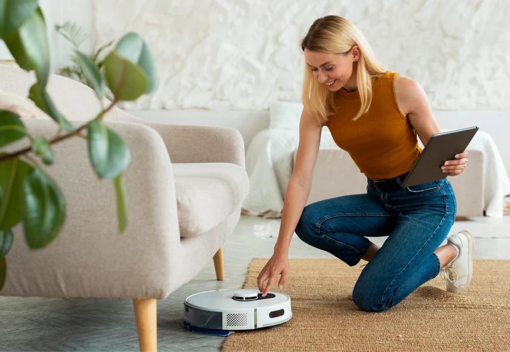 robotic vacuum cleaner self emptying