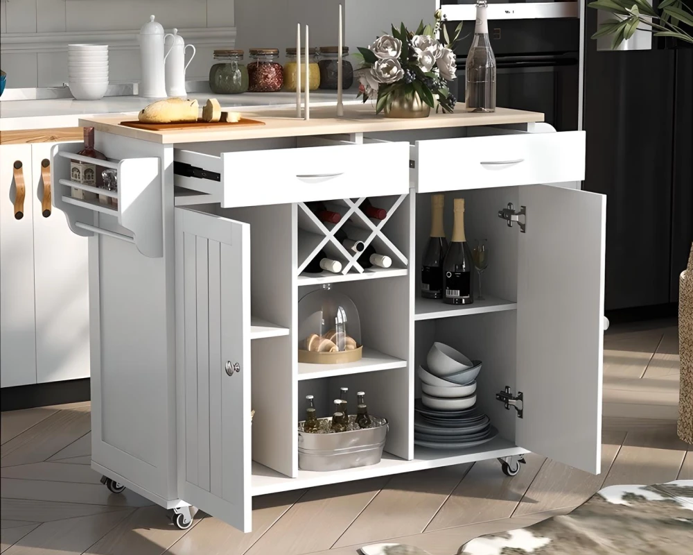 kitchen cart with storage